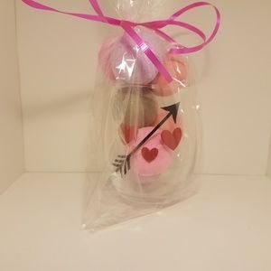 Arrow & Heart Bath Bomb Wine Glass
